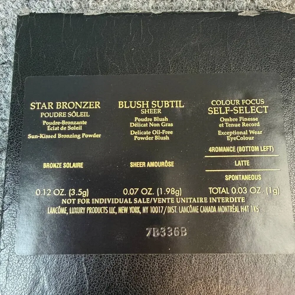 Lancome Makeup Palette